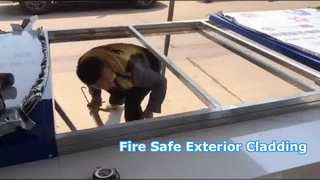 Bardage résistant au feu A2 4 mm ACP