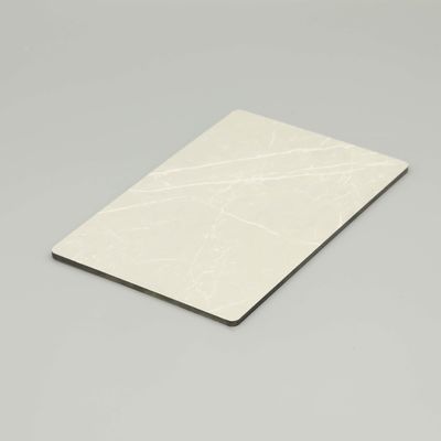 Panneau Composite Aluminium Marbre Blanc Jazz 4mm 1220x2440mm - ACM Résistant aux UV