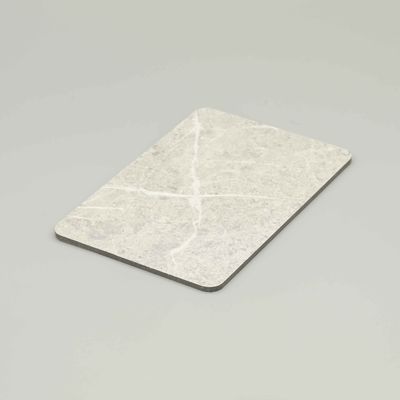 Panneau composite en aluminium marbre imperméable à l'eau de 4 mm (4x8 pieds / finition en roche blanche résistante aux rayures)