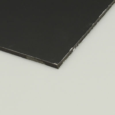 Café noir Panneau composite d'aluminium pour la décoration de bâtiments 4 mm 1,22*2,44 m ACM ACP Matériau de décoration de murs