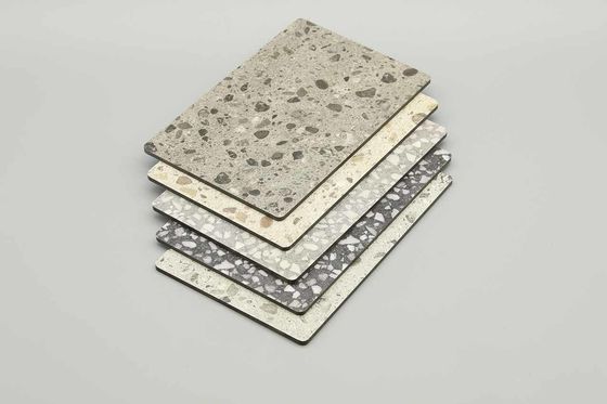 Panneau composite en aluminium Terrazzo résistant aux rayures (1220x2440 mm)