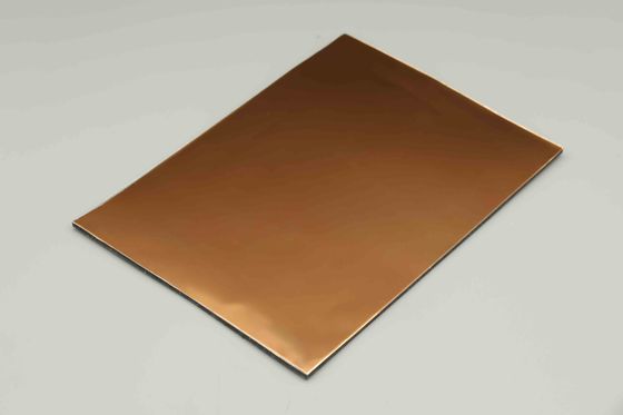 Panneau composite en aluminium miroir hautement réfléchissant pour façade de bâtiment, fournisseur de feuilles ACP de 4 mm