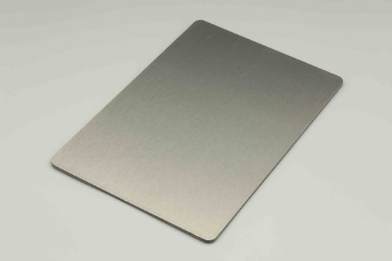 Panneaux de façade en acier inoxydable brossés Acm Acm 4 mm 1,22 x 2,44 m