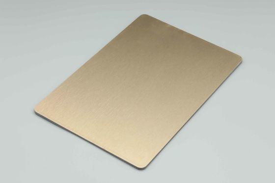 Panneau composite en aluminium brossé en cuivre écologique
