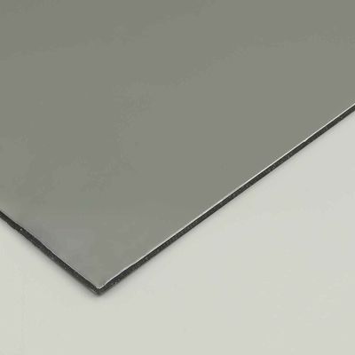 Panneau composite en aluminium PE gris 4 mm 1,22 x 2,44 m Panneaux composites extérieurs de bâtiment