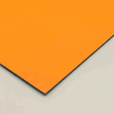 Antibactérien Orange Acp revêtement 8x4 feuille composite en aluminium Acp feuille extérieure Alu épaisseur 0,4 cm