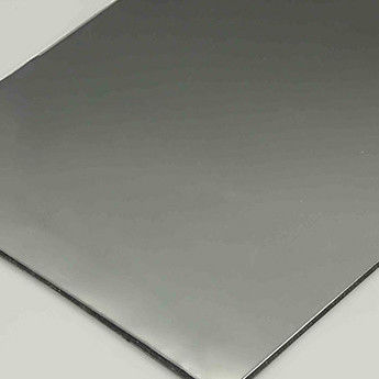 Panneau composite d'aluminium en feuille de miroir en argent Acp 4 x 8FT enduit de PVDF composite Acm