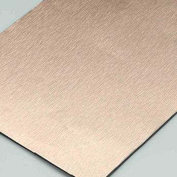 Panneau composite en aluminium brossé en HDPE 4 mm 1,22 x 2,44 m Panneau composite en aluminium PE