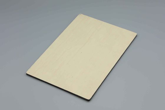 Panneaux composés en aluminium de texture en bois de teck de pierre de bois de construction de 2-6mm pour le revêtement de mur et la conception intérieure