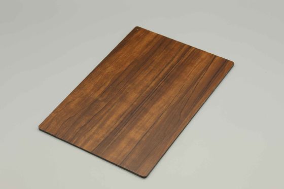 Panneaux en aluminium imitation bois non rayés avec revêtement PVDF pour design extérieur ou intérieur, panneaux composites métalliques en aluminium de 0,4 cm