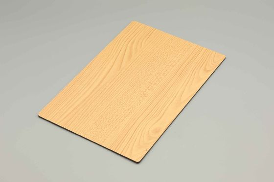 Pe Pvdf revêtement panneau composite en aluminium en bois 3 mm Acp feuille pour l'extérieur