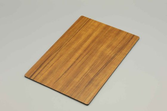 Taille OEM Finition en bois gris Feuilles Acp 1220MM X 2440MM Panneaux Acm à grains de bois