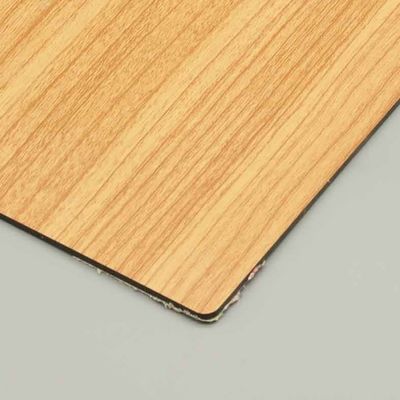 Chine fabricants de haute qualité plaque de panneau en plastique d'aluminium pour un bon prix avec couleur de bois chocable