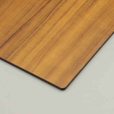 Panneau composite en aluminium de 350 mm à 5800 mm en grains de bois