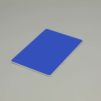 B1 Panneau composite en aluminium bleu de mer résistant au feu.