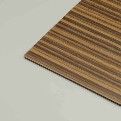 Panneau Composite Aluminium Aspect Bois Teck | Feuille ACP avec Revêtement PVDF pour Bardage Mural Intérieur et Extérieur