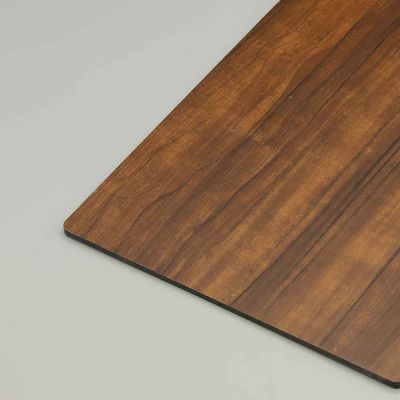 Panneau ACP à grain de bois de 4 mm pour la signalisation et le revêtement mural