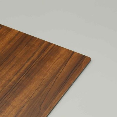 Panneau composite en aluminium grain de bois de noyer de 3 mm et 4 mm | Feuille ACP ignifuge pour applications intérieures et extérieures