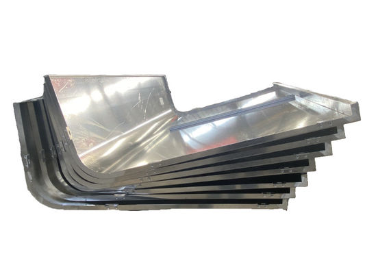 Construction Emballage Cylindre Résistant à l'érosion Plaque de flexion courbe de type aluminium placage Fluorocarbone revêtu installation murale extérieure antistatique