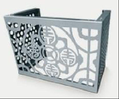 Capot de couverture pour équipements extérieurs Anti-multiple Érosion fleurs de conception en aluminium Façade anodisée enduite installation murale extérieure anti-statique
