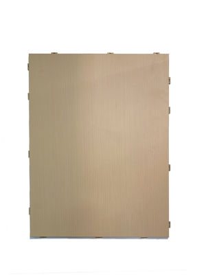 Panneau en bois et aluminium avec revêtement en fluorocarbone pour la durabilité des murs de façade et la résistance aux intempéries, plat et lisse