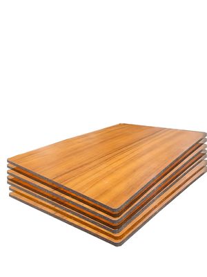 Peau d'aluminium 0,20 mm 4 mm Acp Belle apparence Grain de bois touchant panneau composite en aluminium pour le mur de signalisation