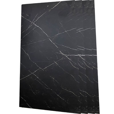 Marbre foncé type décoré Acp feuille intérieure Façade Acp 4 mm Épaisseur Acp revêtement Matériau de construction Aluminium Épaisseur 0,43 mm Rideau