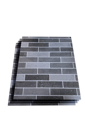 Marbre de type Alushang gris foncé Terrazzo couleur décorée Acp extérieur Acp bureaux mur 3 mm épaisseur Acp revêtement pour les maisons / bâtiment Aluminium peau 0,12 mm