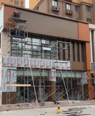 Panneau composite aluminium PVDF 0,3 mm épaisseur 4 mm pour revêtement mural